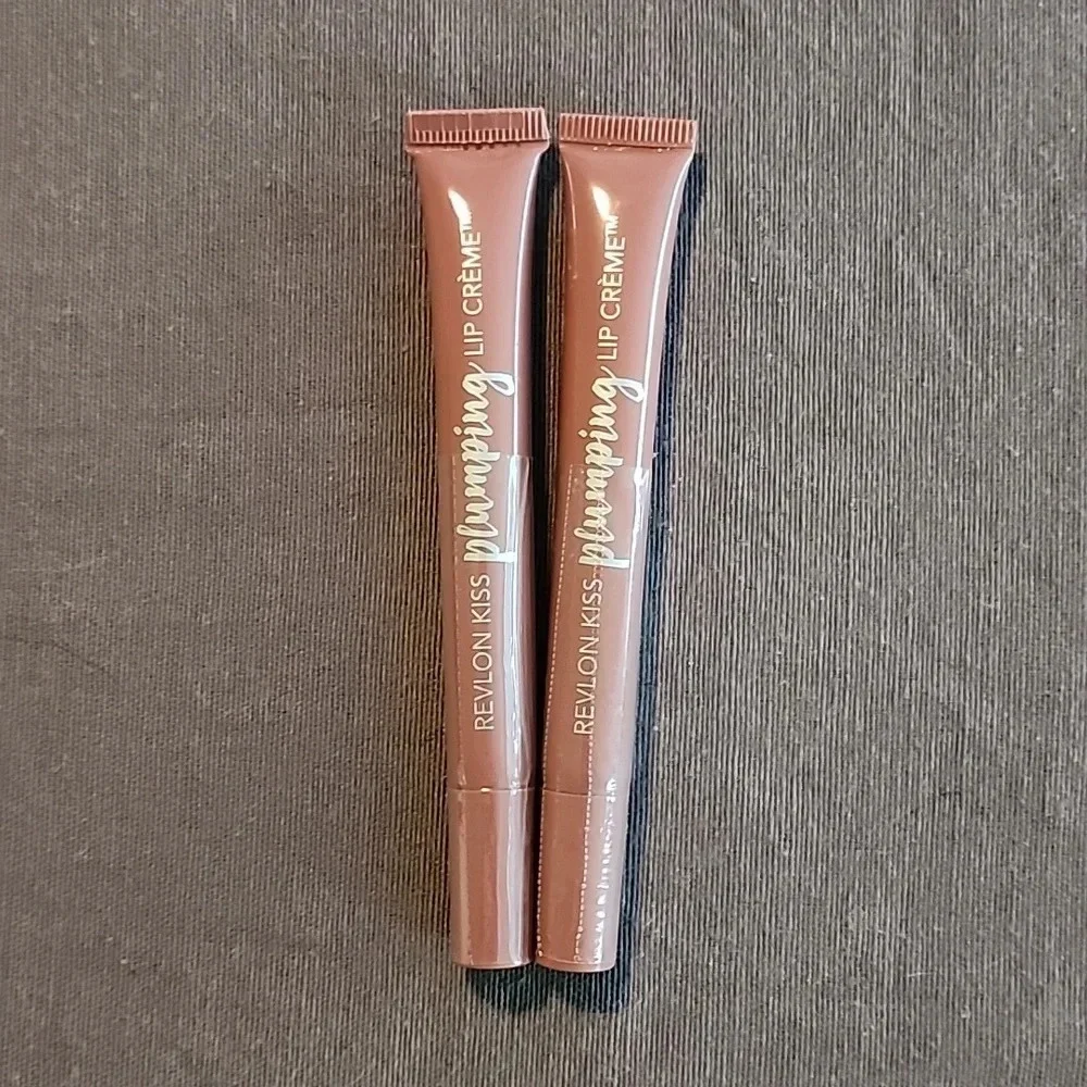 (2) Revlon Kiss Plumping Lip Creme-525 Barely Blush